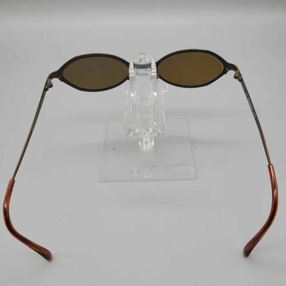 Beausoleil Paris Sunglasses Bronze Metal Oval Frame Brown Lens Made in France